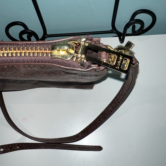 ‼️New Botkier New York Distressed Leather Brown Crossbody - Picture 7 of 10